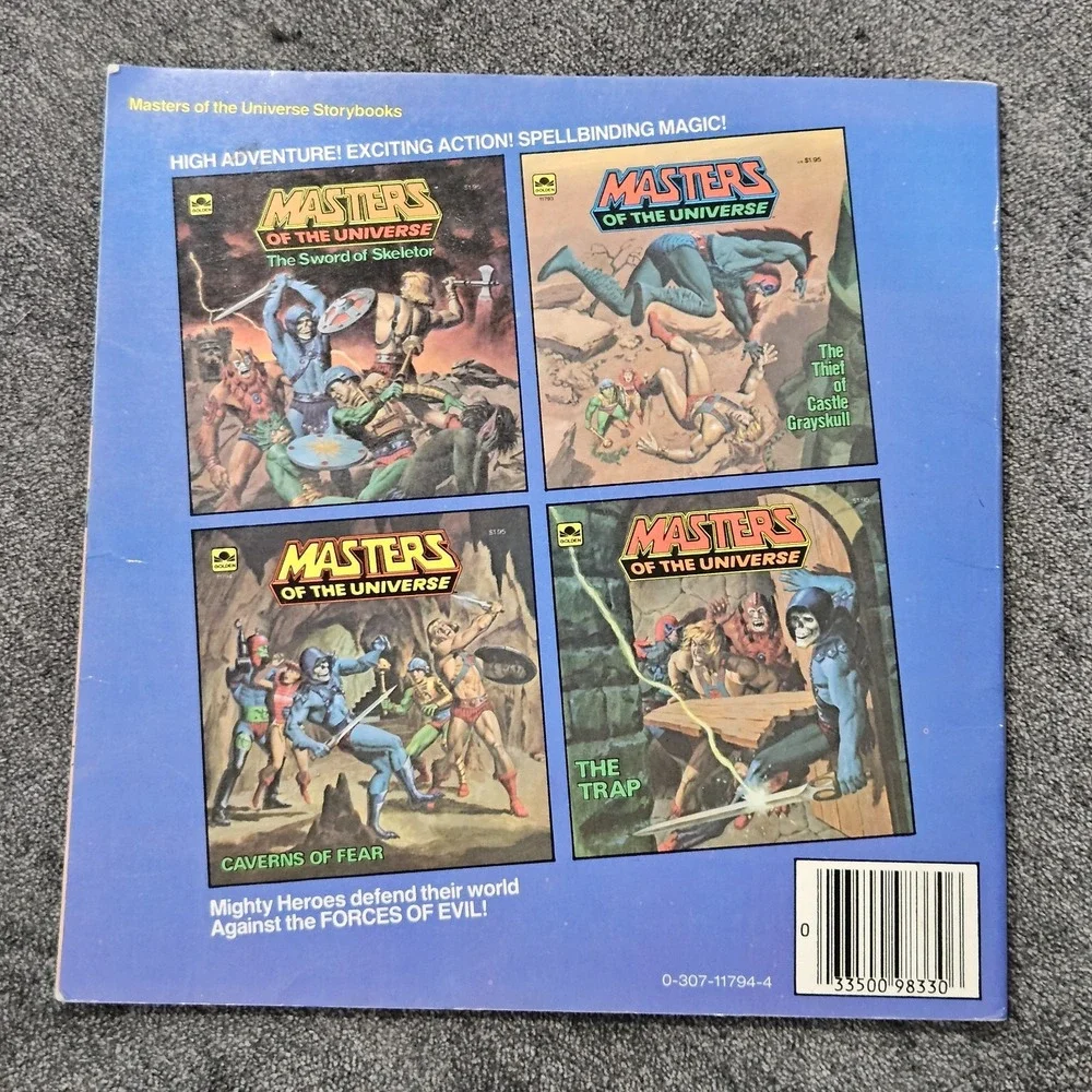 Vintage Masters‎ of the Universe Caverns of Fear 1983 He-Man Skeletor Book